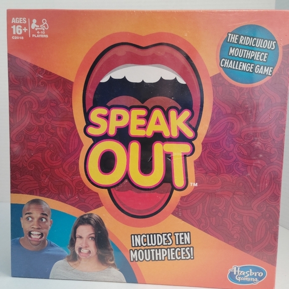 Speak Out The Ridiculous Mouthpiece Challenge Game Hasbro Gaming - New/Sealed - Picture 1 of 6